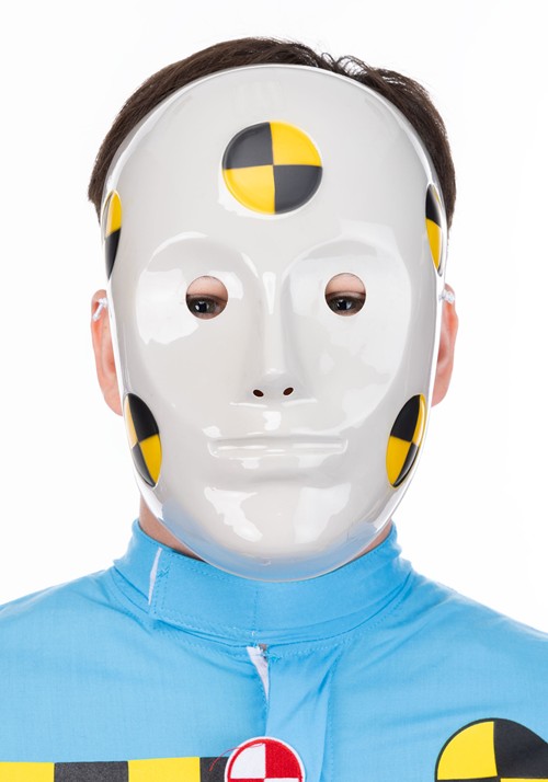 Crash Test Dummy Costume Mask for Adults
