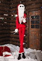 Animatronic Jack Skellington as Sandy Claws Decoration