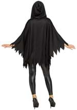 Womens Ghost Face Glitter Costume Poncho Alt 1