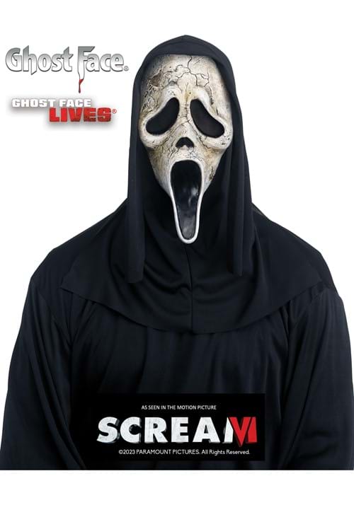 Adult Ghost Face Aged Costume Mask