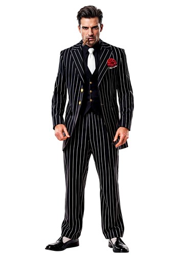 Mens Classic Gangster Boss 1920s Costume