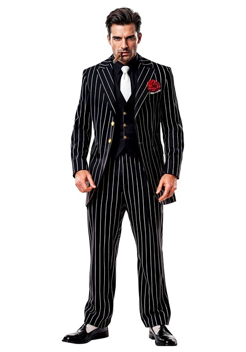 Mens Classic Gangster Boss 1920s Costume
