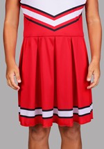 Girls Red White Cheerleader Uniform Costume Alt 6