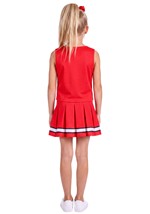 Girls Red White Cheerleader Uniform Costume Alt 1
