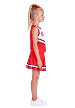 Girls Red White Cheerleader Uniform Costume Alt 3