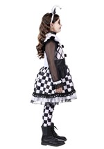 Girl's Wicked Black Jester Costume Alt 6