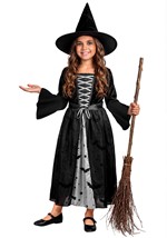 Girls Batty Grey Witch Dress Costume Alt 1