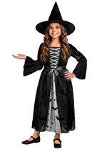 Girls Batty Grey Witch Dress Costume Alt 2