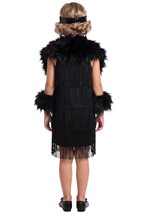 Girls Classic 1920s Black Flapper Costume Alt 1