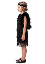 Girls Classic 1920s Black Flapper Costume Alt 2