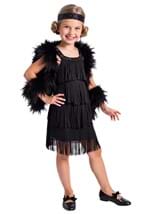 Girls Classic 1920s Black Flapper Costume