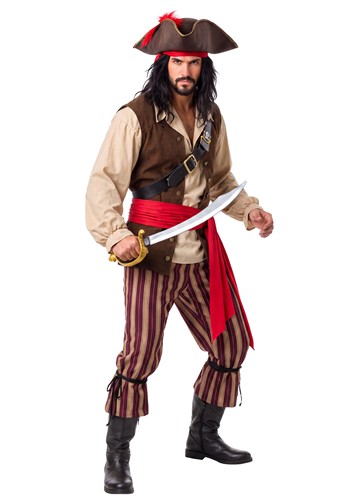 Mens Pirate Decked Out Costume