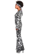 Women's Foxy Disco Costume Jumpsuit Alt 6
