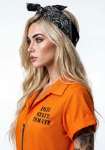 Womens Orange Sexy Prisoner Costume Alt 5