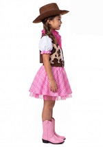 Kids Pretty Pink Cowgirl Costume Alt 3
