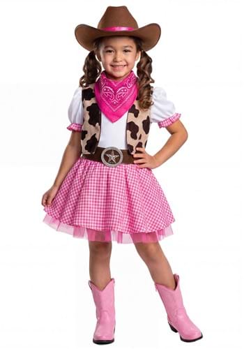 Kids Pretty Pink Cowgirl Costume