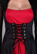 Womens Black and Red Witch Dress Costume Alt 5