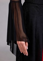Womens Black and Red Witch Dress Costume Alt 6
