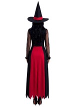 Womens Black and Red Witch Dress Costume Alt 1