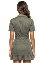 Womens Fighter Pilot Dress Costume Alt 1