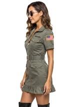 Womens Fighter Pilot Dress Costume Alt 2