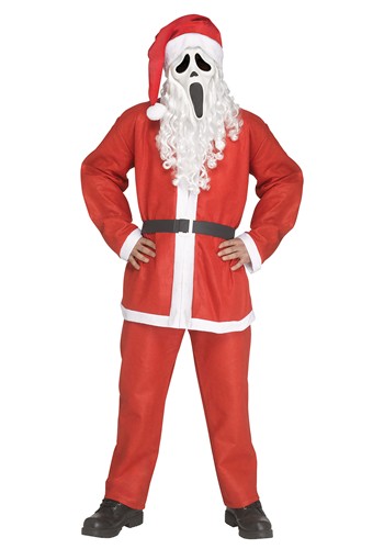 Plus Size Ghost Face Santa Pub Crawl Mens Costume