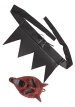 Womens Ghost Face Bling Devil Costume Alt 1