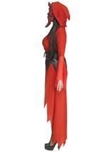 Womens Ghost Face Bling Devil Costume Alt 3