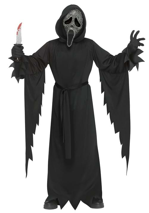 Kids Gun Powder Bling Ghost Face Costume