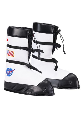 Adult Astronaut White Costume Boots
