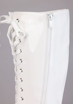 White Wrestling Costume Boots for Adults Alt 5