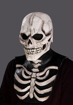 Adult White Skull Bones Costume Overhead Mask Alt 2