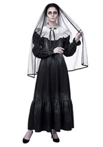 Womens Victorian Ghost Bride Dress Costume Alt 1