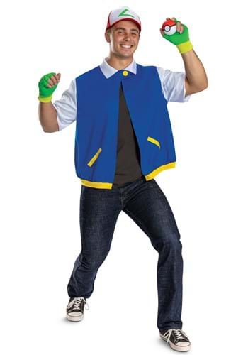 Adult Pokemon Ash Ketchum Costume Kit