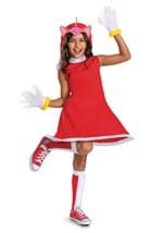 Girls Classic Sonic the Hedgehog Amy Rose Costume Alt 2