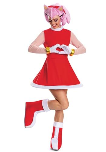 Womens Deluxe Sonic the Hedgehog Amy Rose Costume