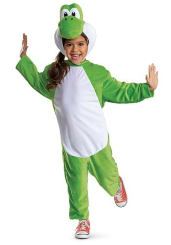 Infant Toddler Posh Super Mario Yoshi Costume Alt 2