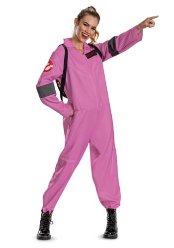 Womens Ghostbusters Classic Pink Jumpsuit Costume