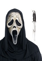 Adult Ghost Face Aged Mask Knife Costume Kit