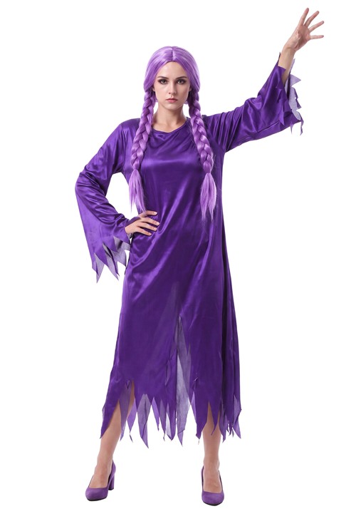 Womens Purple Merlina Dress Costume