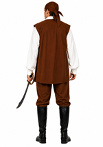 Plus Size Men's Caribbean Pirate Costume Alt 1