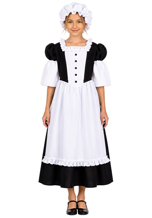 Girls Pilgrim Peasant Costume UPD