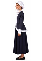 Girls Colonial Pinstriped Peasant Costume Alt 1