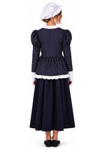 Girls Colonial Pinstriped Peasant Costume Alt 2