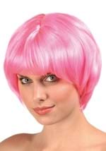 Womens 60s Fashion Pink Costume Wig