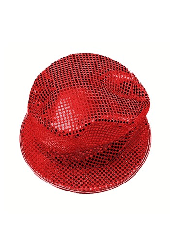 Adult Red Sequin Top Accessory Hat