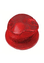 Adult Red Sequin Top Accessory Hat