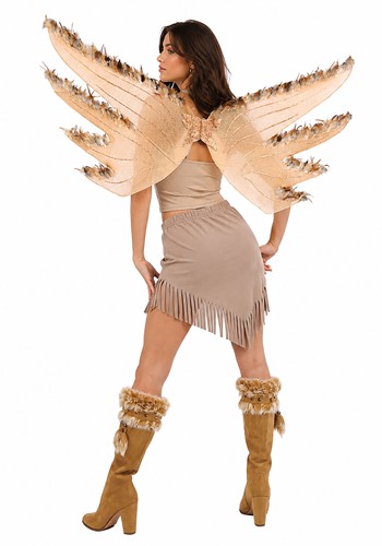 Tan Eagle Accessory Wings with Feathers