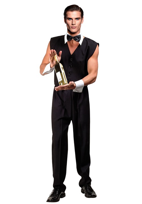 Mens Sexy Bartender Chip Costume