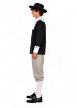 Boys Traditional Pilgrim Teen Costume Alt 2